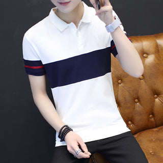 Men Short Sleeve Collar Polo Shirt