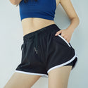 High Waist Elasticated Striped Shorts