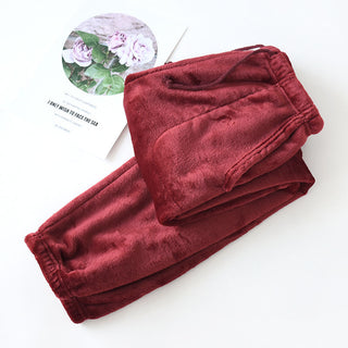 Buy red Unisex Soft Velvet Sweat Pants