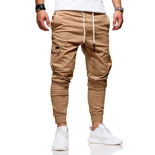 Buy khaki Men Thin Cotton Casual Pants