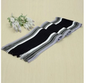 Men Striped Fringe Scarves