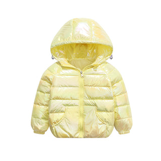 Buy yellow Kids Polyester Bubble Jacket