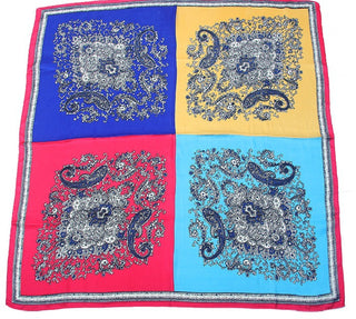 Buy style-15 Women Multi-Patterned Printed Silk Scarf