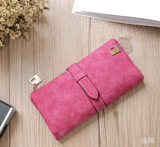 Buy bright-pink Women Polyester PU Leather Wallet