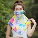 Women Chiffon One-Piece Mask Scarf