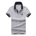 Men Lapel Cotton Polo Shirt