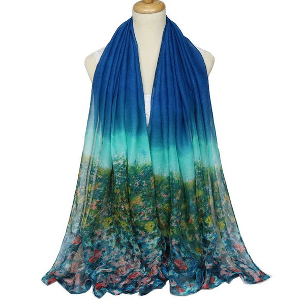 Women Chiffon Voile Scarves