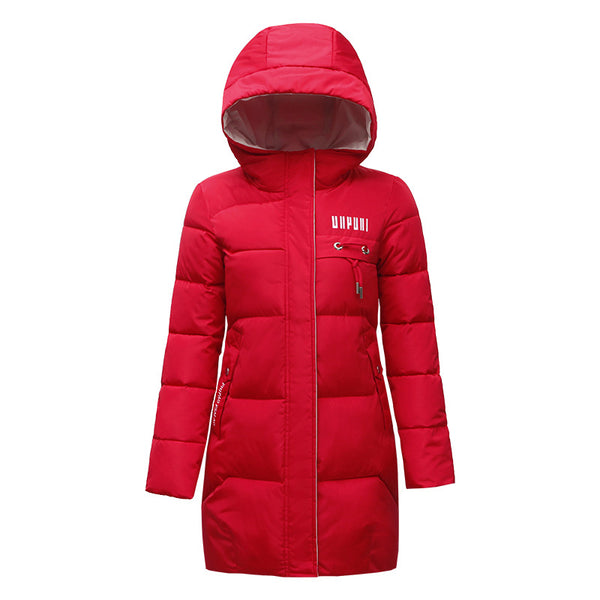 Mid-length Thick Down Cotton Jacket