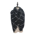 Women Cashmere Plaid Square Scarves