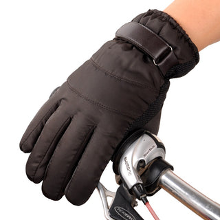 Buy brown Rainproof Ski Cotton Gloves