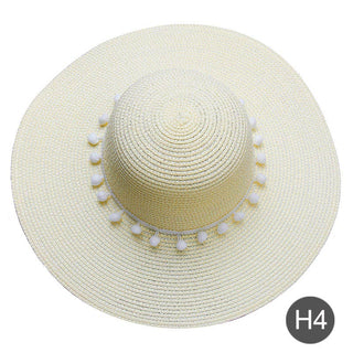 Buy 4 Women Plain Heart Patterned Straw Hat