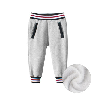 Boy's Cashmere Striped Sweatpants