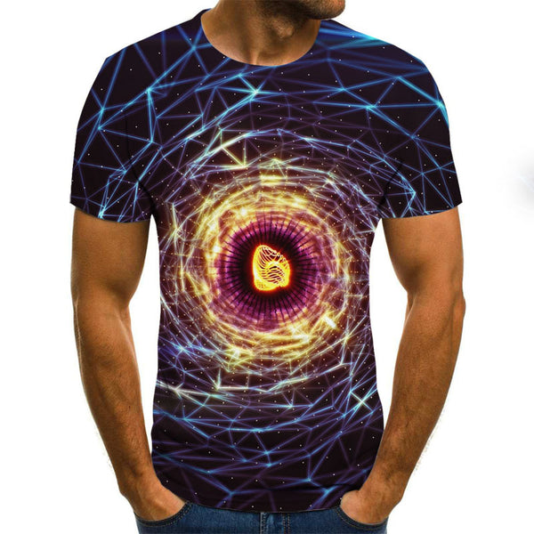 Swirling 3D Print Men's T-shirt