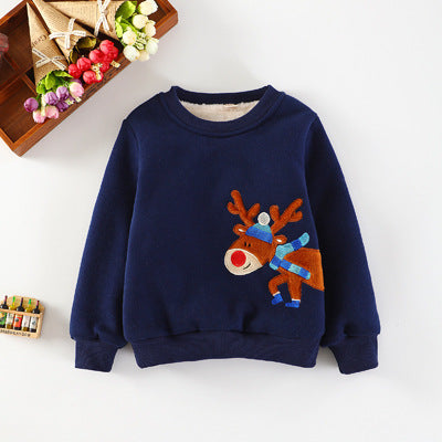 Cotton Pullover Reindeer Sweater