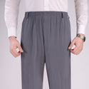 Men Deep Crotch Silk Pants