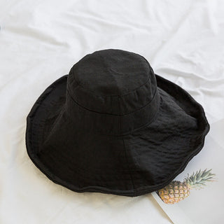 Buy black Women All-match Flowy Basin Hat