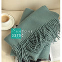 Women Thick Solid-Colored Woolen Scarf