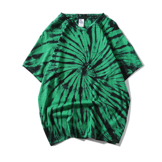 Buy green Men Tie-dye Short Sleeve T-Shirt