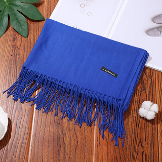 Buy blue Women Foulard Wrapped Neck Scarves