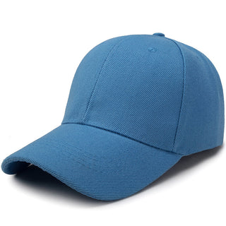 Buy sky-blue Solid Colored Adjustable Sun Hat