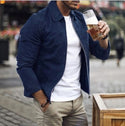 Men Slim Turn down Collar Jacket