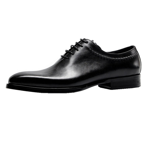 Men's Pointed Toe Lace-Up Leather Shoes