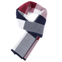 Men Plaid Wrap Knitting Retro Scarf