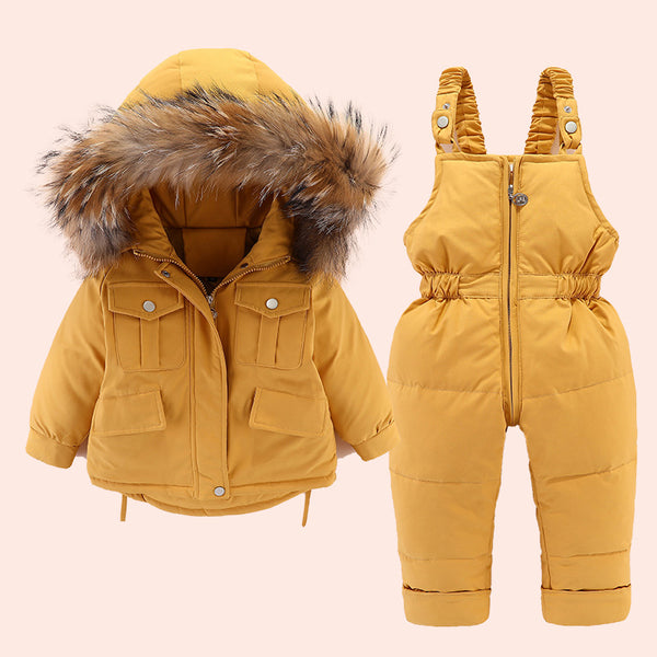 Two-Piece Winter Jacket and Snow Pants Set