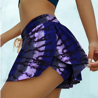 Printed Tie Dye Elasticated Shorts