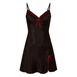 Buy black Women&#39;s Lace Sling Nightdress