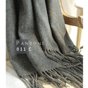 Women Thick Solid-Colored Woolen Scarf