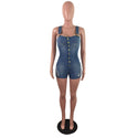 Women's Denim Slim Jumpsuit