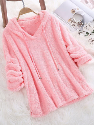 Buy pink Double-Sided Plush Hoodie