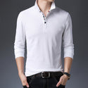 Men Mid Sleeve Solid Colored Polo Shirt