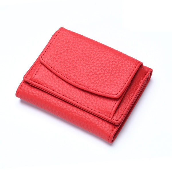 Women Leather and Cowhide Mini Wallet