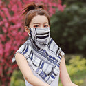 Women Chiffon One-Piece Mask Scarf