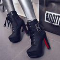 Women Ultra-Heeled Chunky Boots