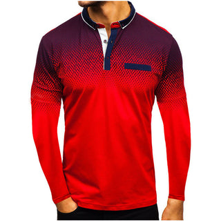 Men Long Sleeve Polo Shirt