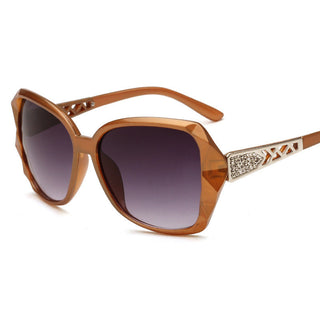 Buy gold Big Frame Retro Sunglasses