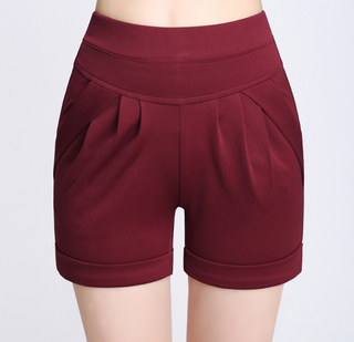 Buy red Women Casual Cotton Shorts