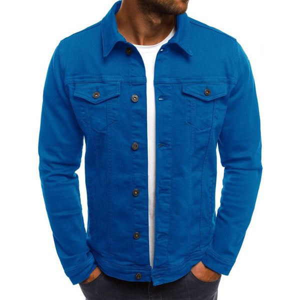 Men Thin Denim Jean Jacket