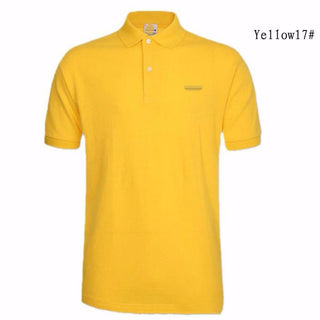 Buy yellow Men Lapel Polo T-shirts