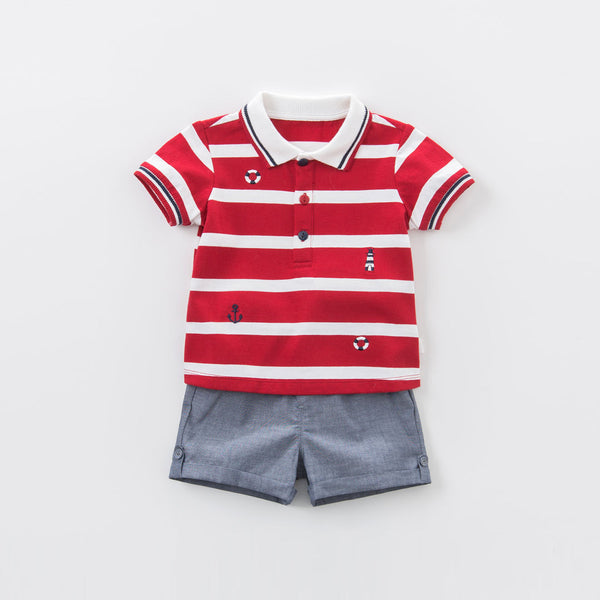 Boys Short Sleeve Suit