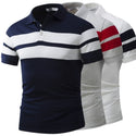 Men Slim-fit Striped Polo Shirt