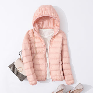 Buy tapioca-flour Women Slim Portable Short Thin Down Jacket