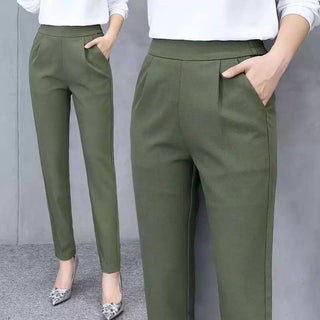 Buy green Business Casual Harem Dress Pants