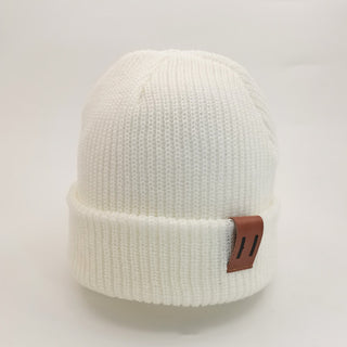 Buy white Solid Colored Knitted Wild Wool Hat