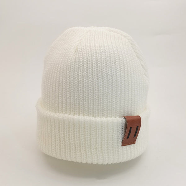 Solid Colored Knitted Wild Wool Hat