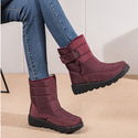 Women Velcro Winter Warm Snow Boots