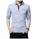 Men Long Sleeve Polo Shirt